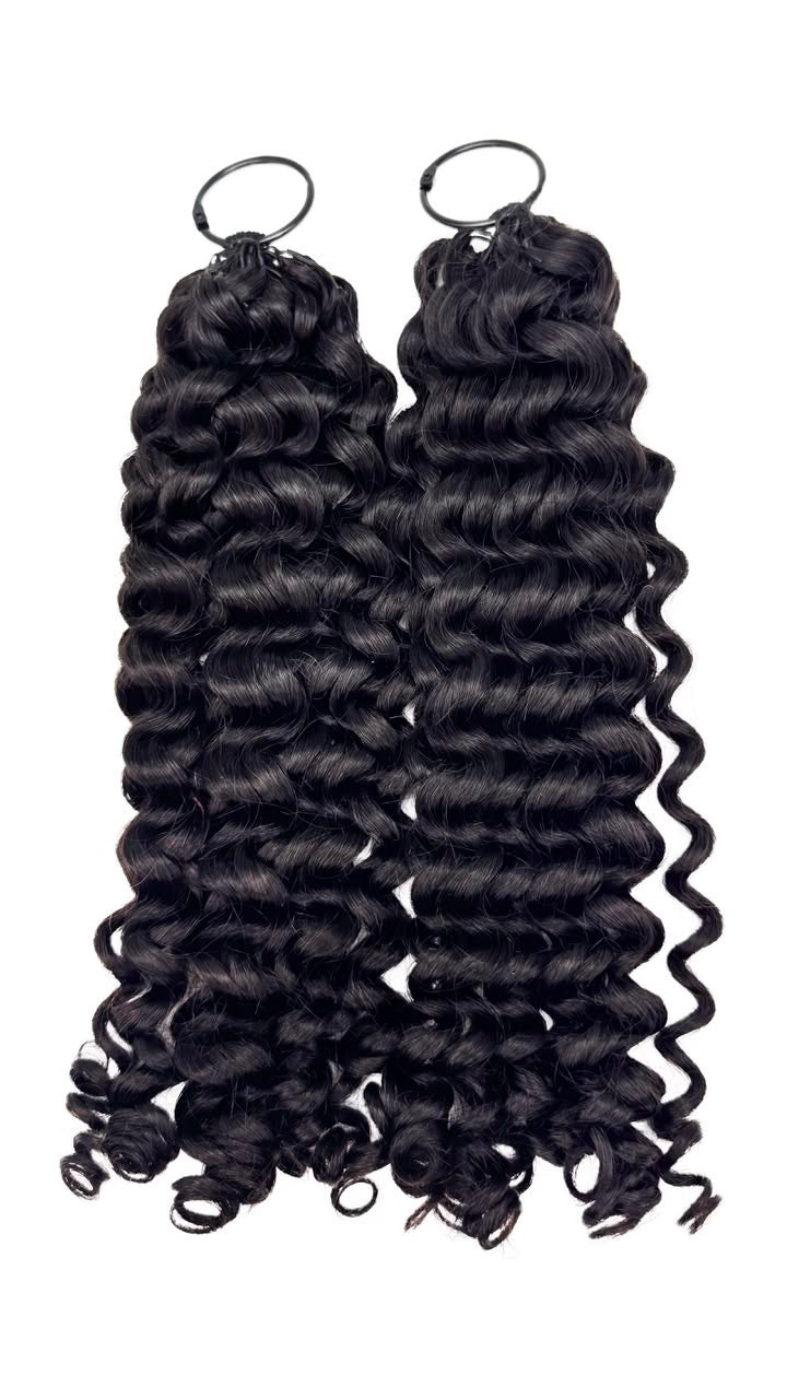 Miracle Knot Crochet Italian Curly Hair | 100% Human Hair | Zodiac Tracks