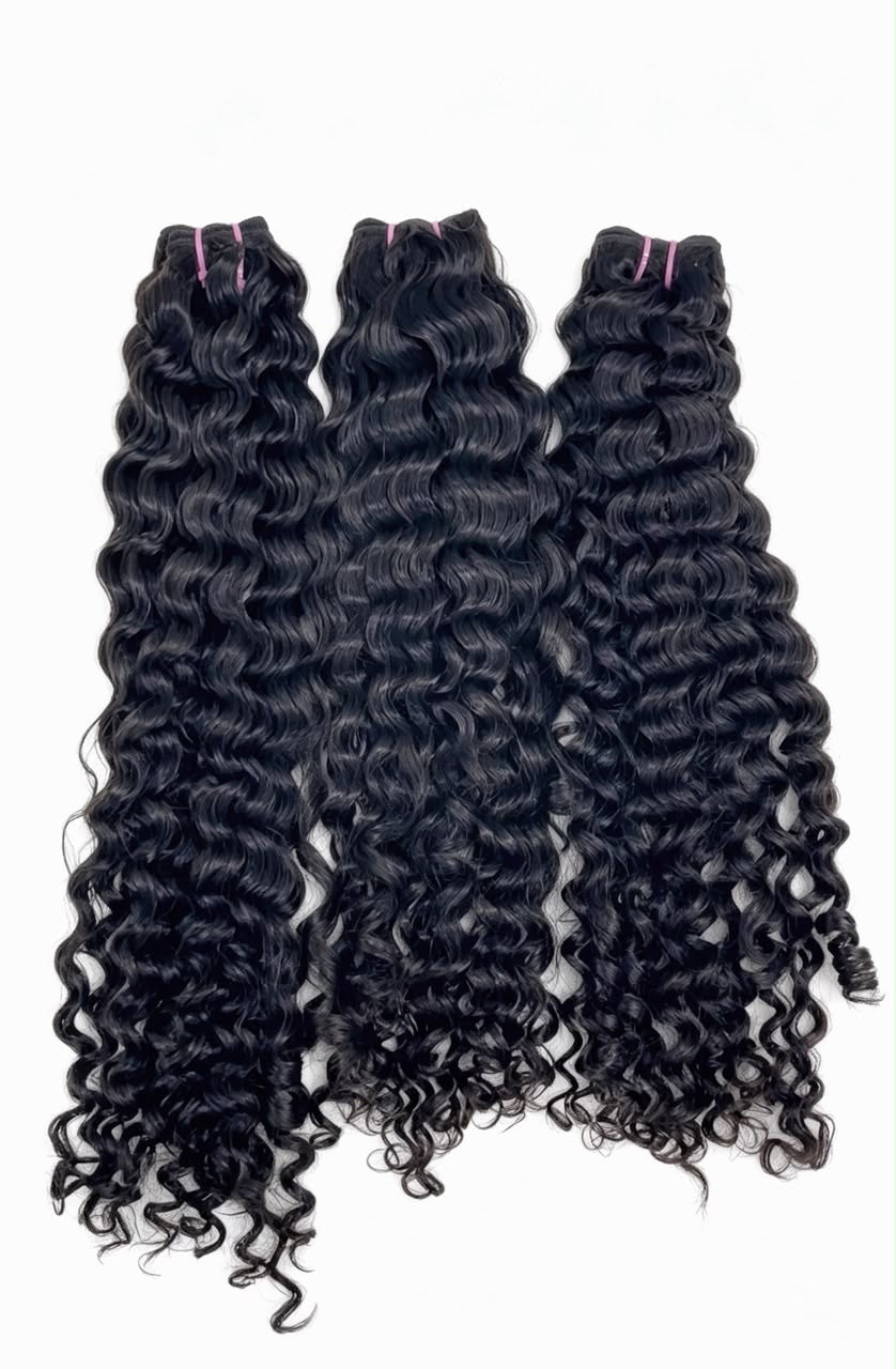 Indian Curly Hair 3 Bundle Deal | 100% Human Hair Extensions | Zodiac Tracks