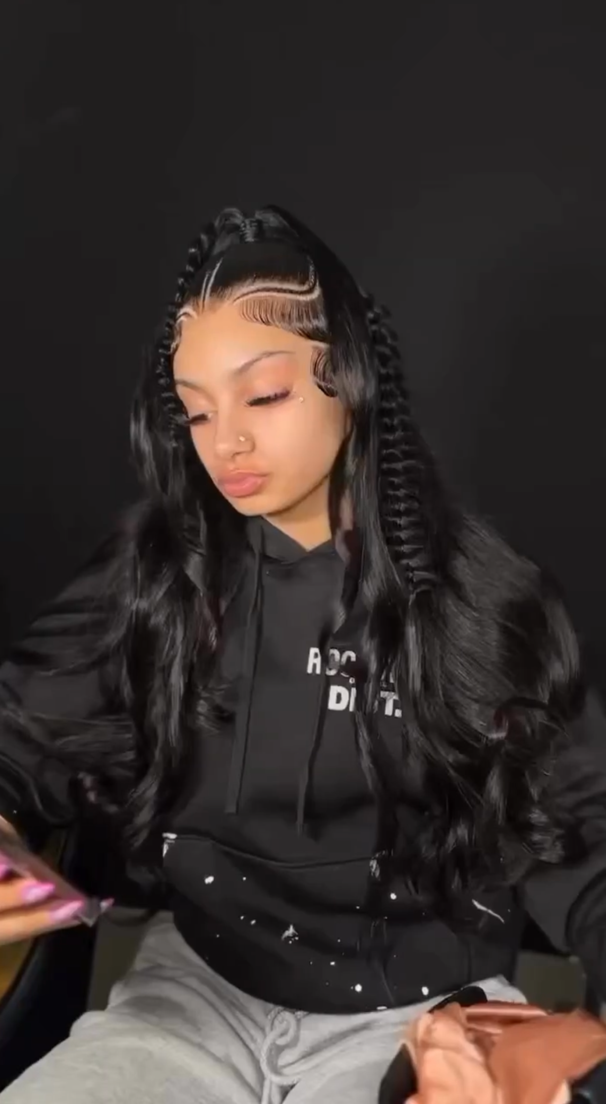 13X4 TRANSPARENT FRONTAL WIG 28" - 40" 180% DENSITY