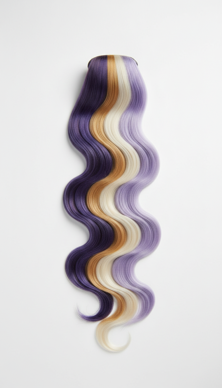 Remy hair extensions with celestial shimmer