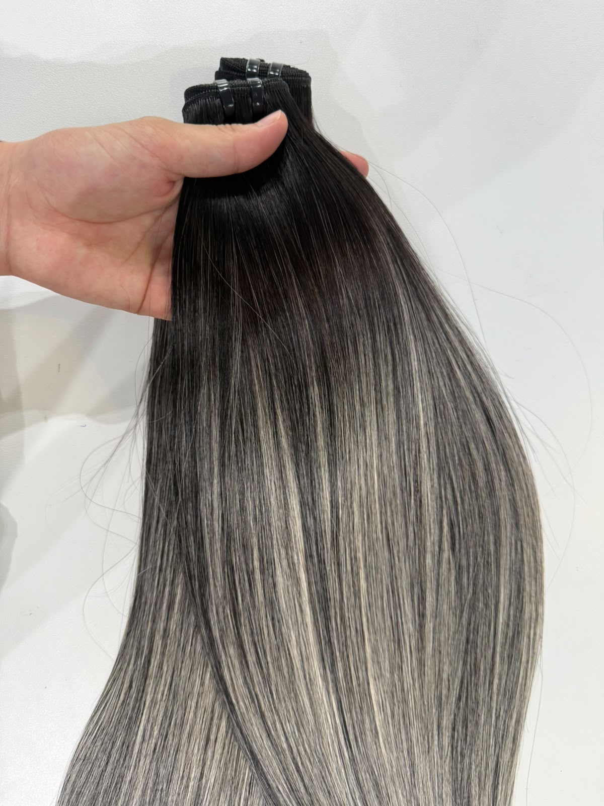 Colored Machine Weft Hair Extensions