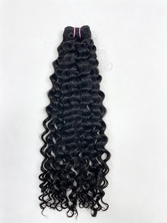 Indian Curly Hair Single Bundle | 100% Human Hair Extensions | Zodiac Tracks