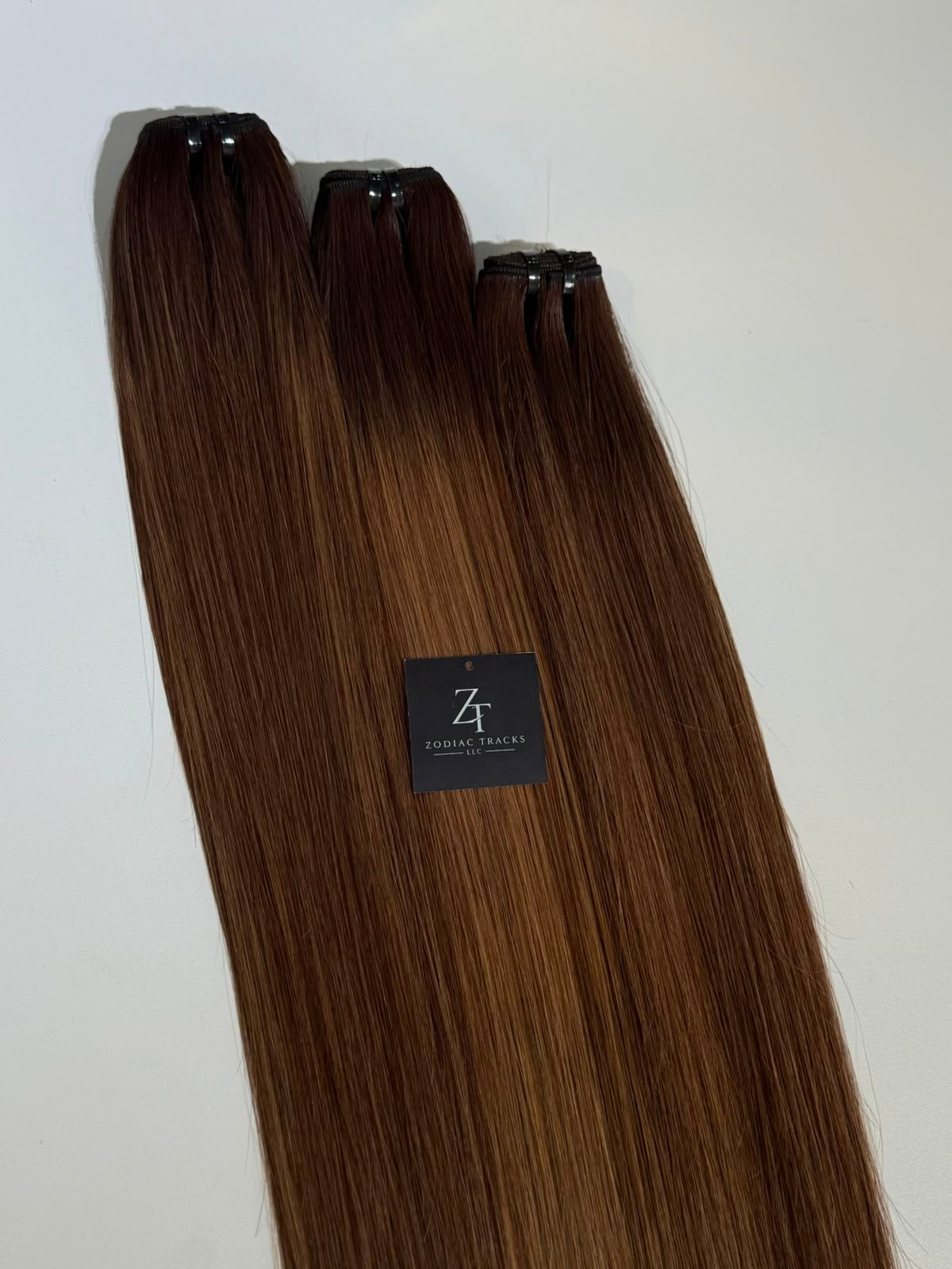 Chocolate Caramel Ombre Single Bundle | 100% Remy Human Hair Extension | Zodiac Tracks