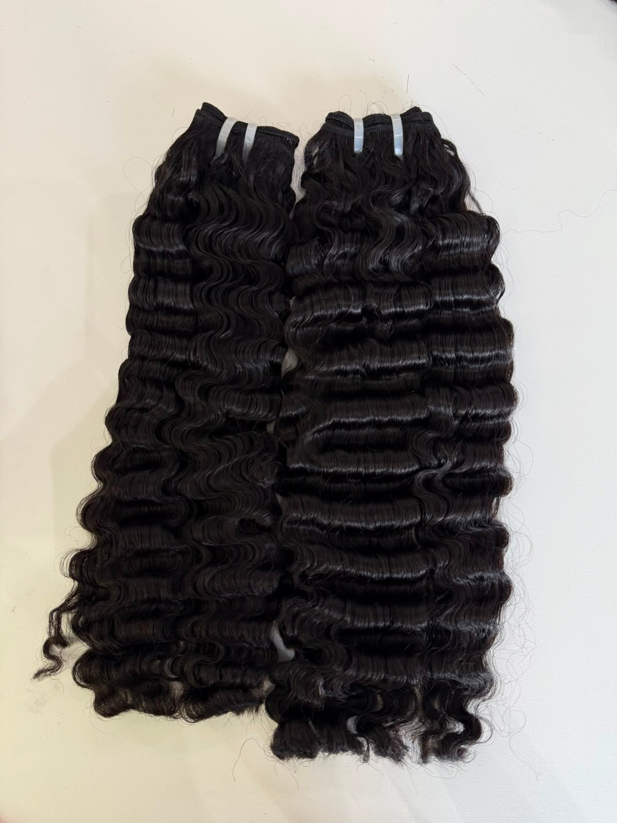 Raw Burmese Curly Hair 2 Bundle Deal | 100% Raw Human Hair Bundles | Zodiac Tracks