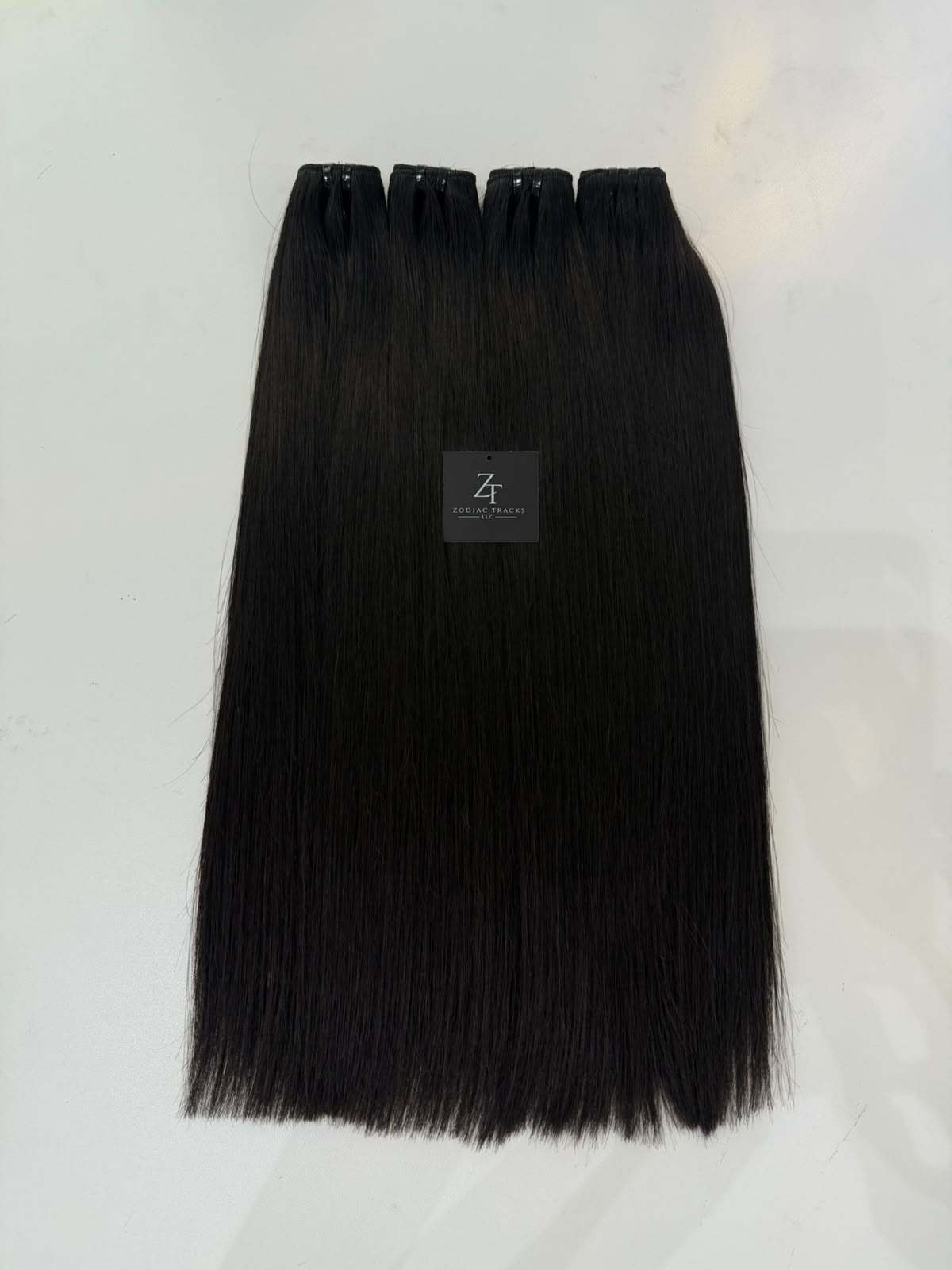 Raw Russian Bone Straight 4 Bundle Deal | 100% Raw Human Hair Bundles | Zodiac Tracks