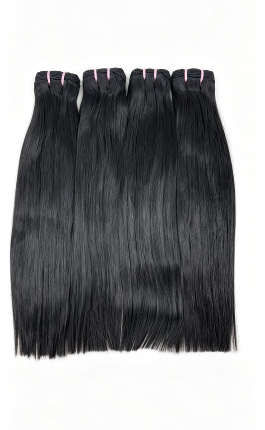 Cambodian Straight Hair 4 Bundle Deal | 100% Human Hair Extensions | Zodiac Tracks