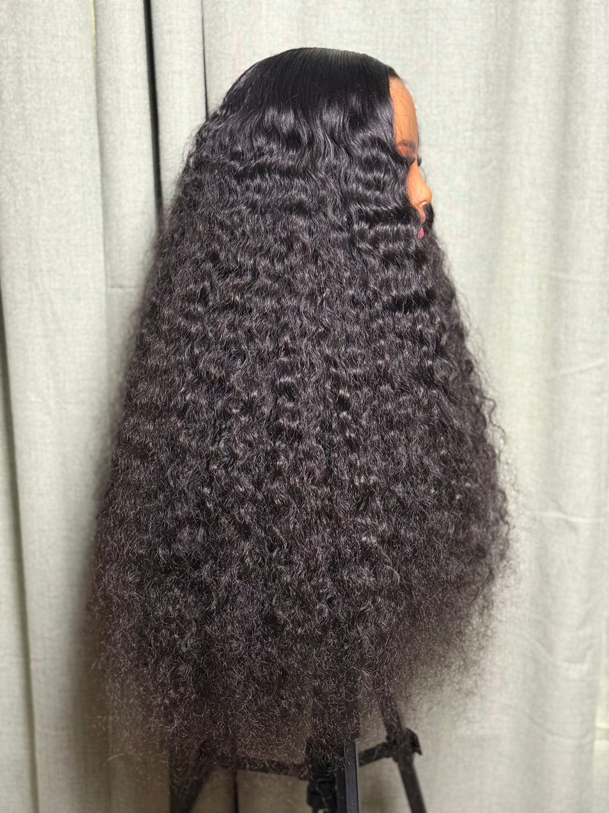 Sasha | 30" 6x6 HD Raw Russian Burmese Curly HD Lace Wig | Natural Color | Zodiac Tracks