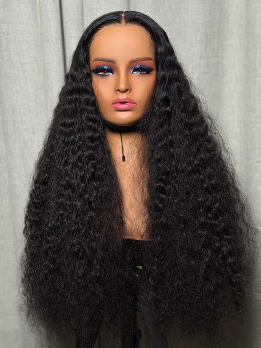 Sasha | 30" 6x6 HD Raw Russian Burmese Curly HD Lace Wig | Natural Color | Zodiac Tracks