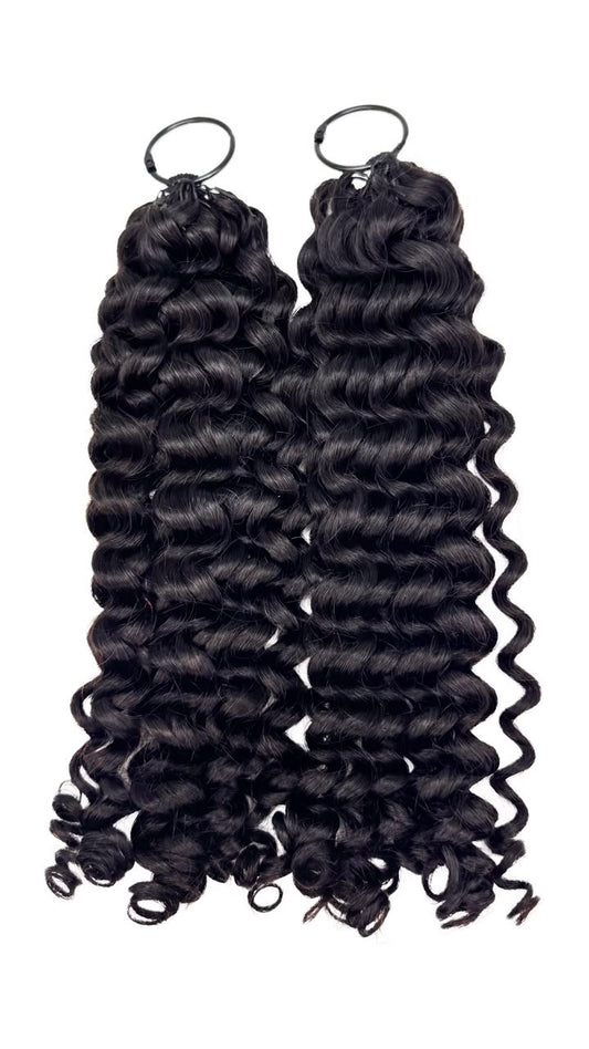 Miracle Knot Crochet Italian Curly Hair | 100% Human Hair | Zodiac Tracks