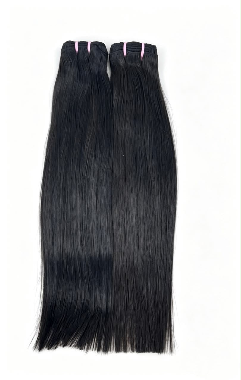 Cambodian Straight Hair 2 Bundle Deal | 100% Raw Human Hair Bundles | Zodiac Tracks