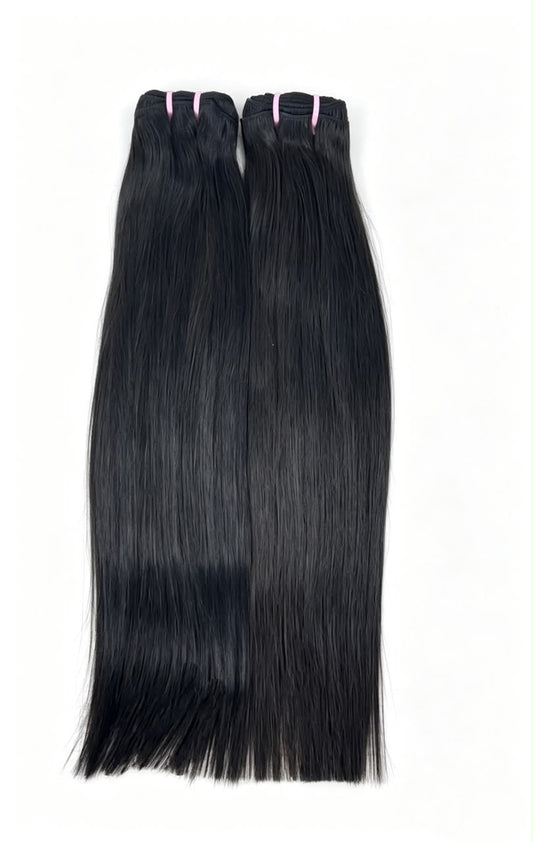 Cambodian Straight Hair 2 Bundle Deal | 100% Human Hair Extensions | Zodiac Tracks