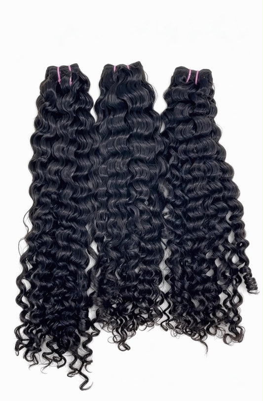 Indian Curly Hair 3 Bundle Deal | 100% Human Hair Extensions | Zodiac Tracks