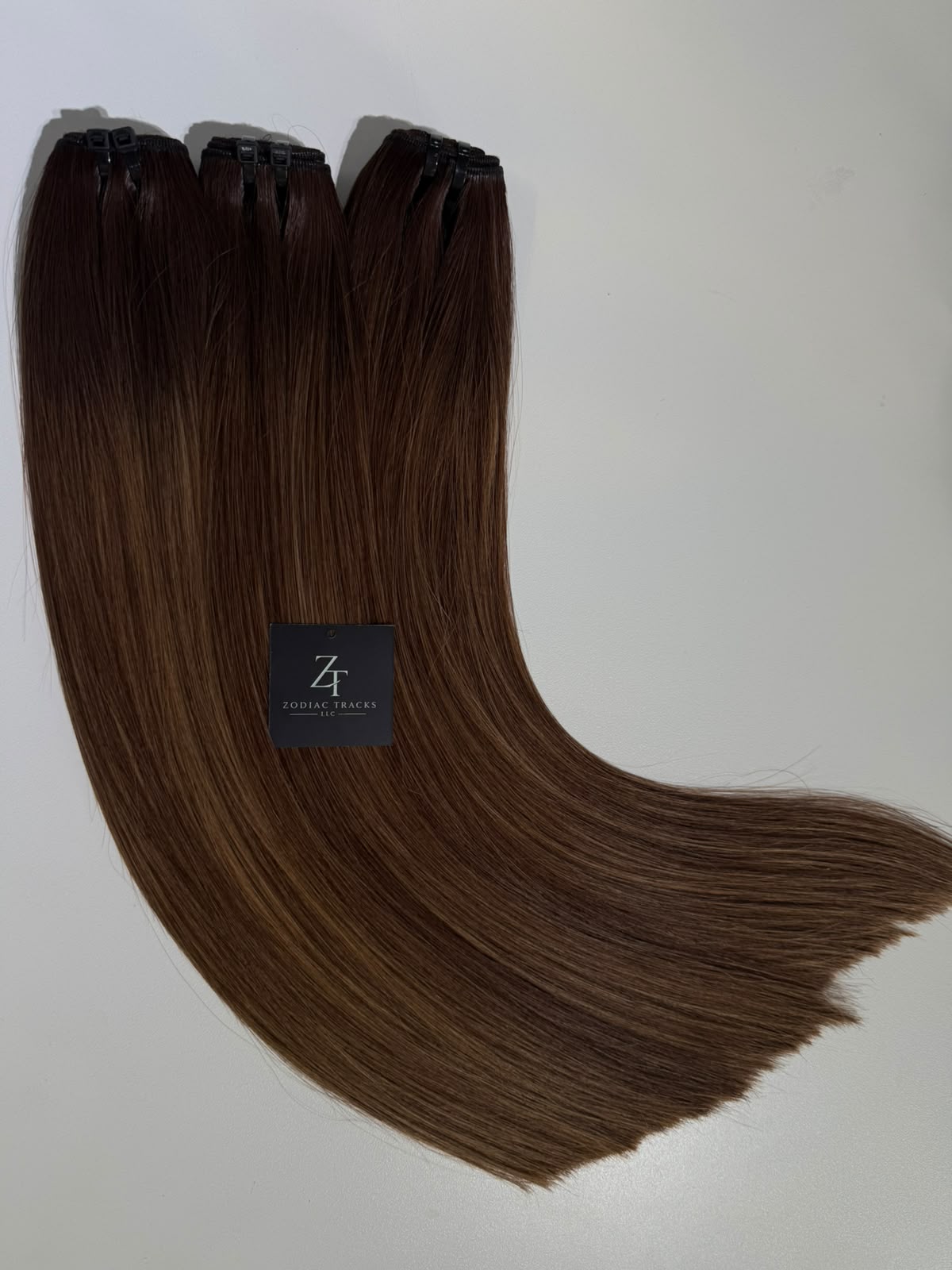 Chocolate Caramel Ombre Single Bundle | 100% Remy Human Hair Extension | Zodiac Tracks