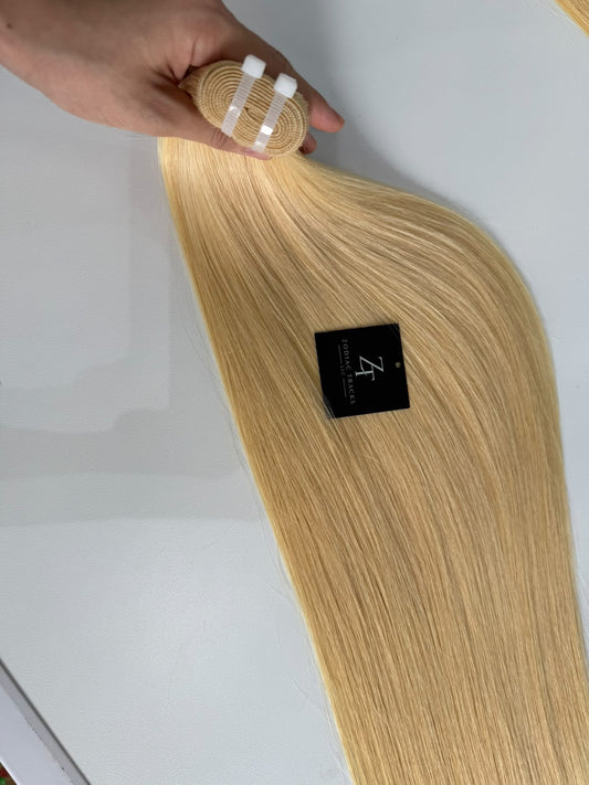 #60 Russian Blonde Single Bundle | 100% Human Hair Extension | Zodiac Tracks